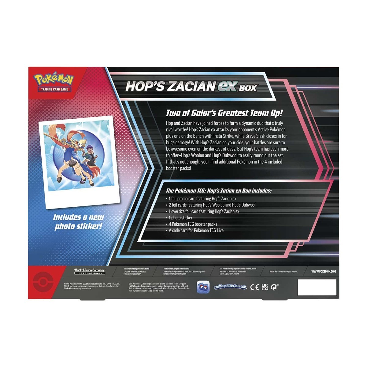 Pokémon TCG: Hop’s Zacian ex Box thumbnail